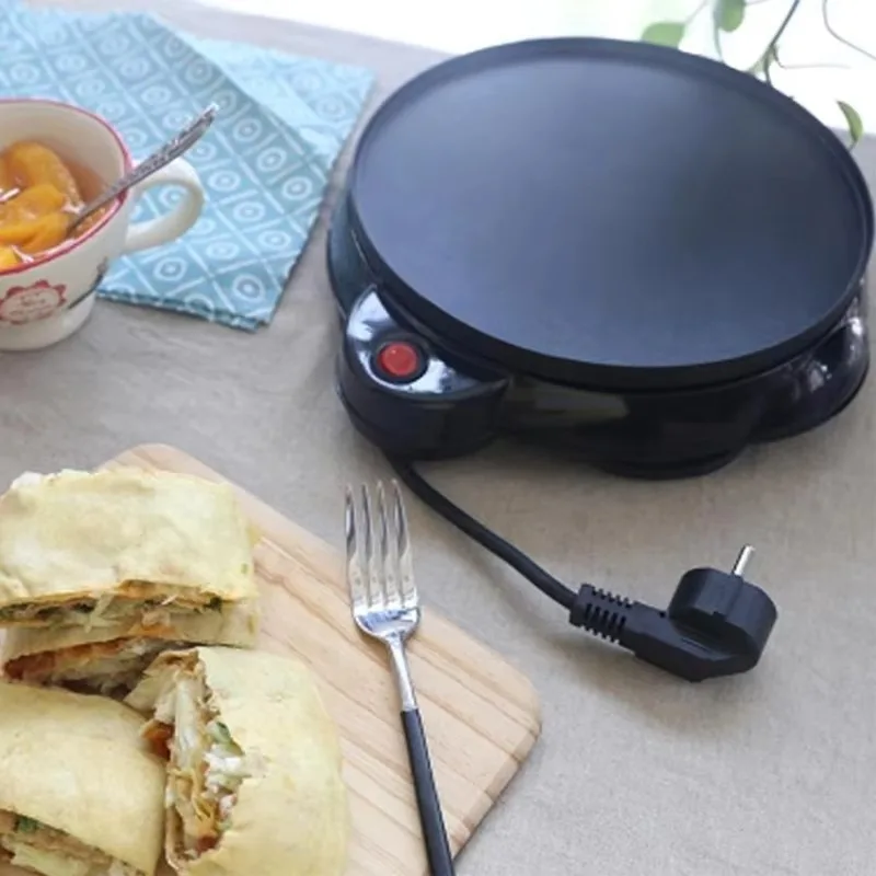 220V 650W Kitchen Electric Crepe Maker Paratha Chapati Flat Bread Pizza Tortilla Maker Cooking Tools Appliance Bakeware