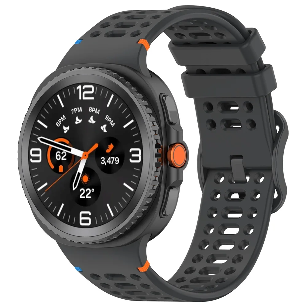 Premium Adjustable Silicone Wristband - Classic 22mm Watchband Accessory