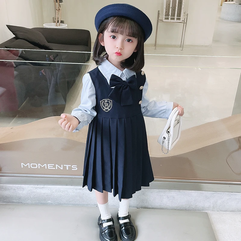 School Uniform Baby Kids Sets For Girls Suits Preppy Style Vest Shirt Skirt  3pcs Children Teenagers Costumes 6 8 10 12 13 Years - Baby's Sets -  AliExpress