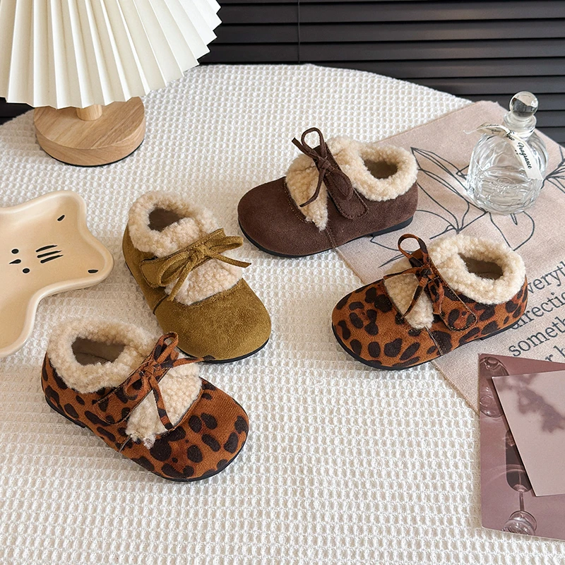 Girls Winter Snow Shoes Casual Soft Bottom Anti Slip