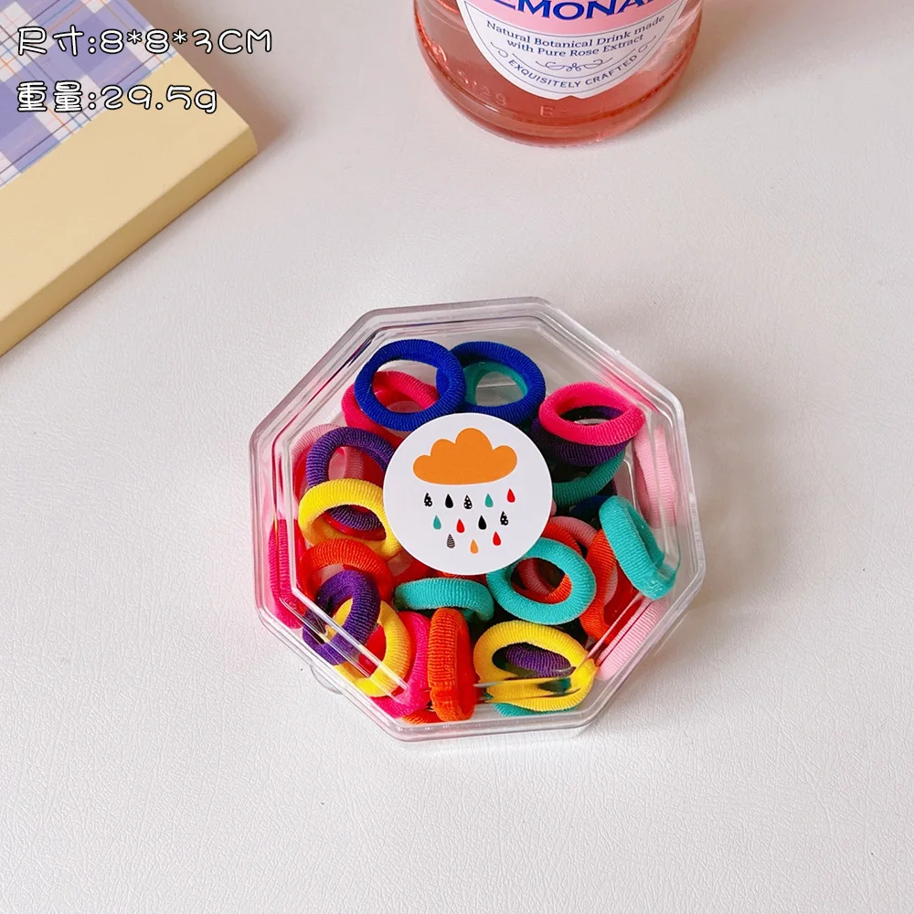 40 Piece/set Candy Color Elastic Hair Bands Girls Hair Ties Ponytail Holder Rubber Bands Scrunchies