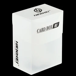 Premium 80+ Card Deck Box - Durable PP Material, Portable & Colorful TCG Storage Case (Clear)