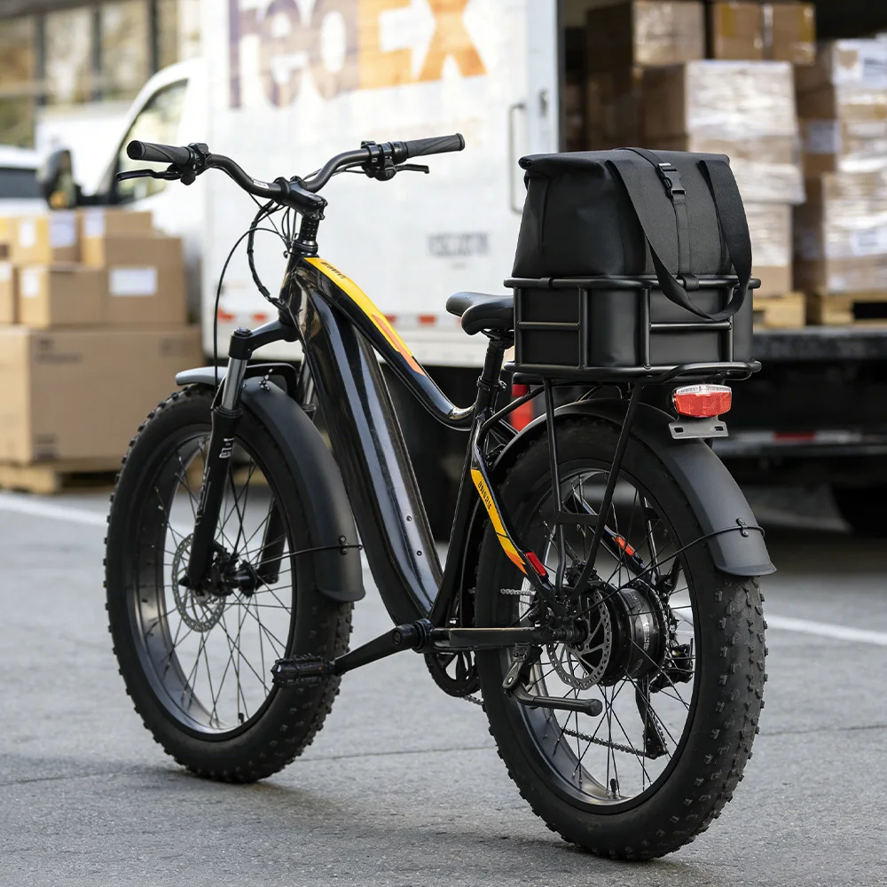 Rear Bike Basket Bicycle Cargo Rack Bag With Handle Large Capacity Fron E-Bike Basket Bike Baskets for Outdoor Travel Shopping