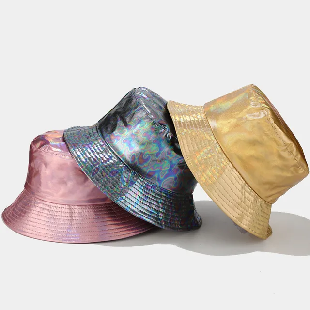 Faux Leather Bucket Hat 3