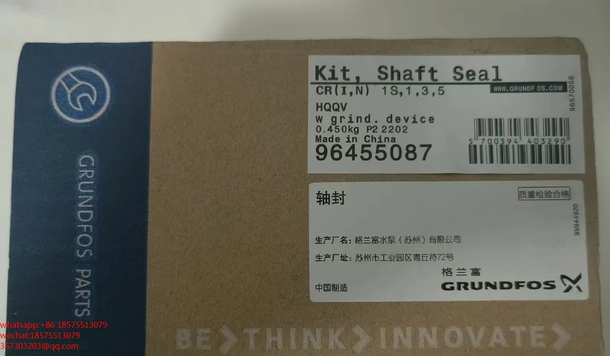 Per Grundfos Cr(I,N) 1S,1,3,5 Hqqv 96455087 Guarnizione Meccanica Dell'Albero Della Pompa Dell'Acqua Nuovo 1 Pezzo
