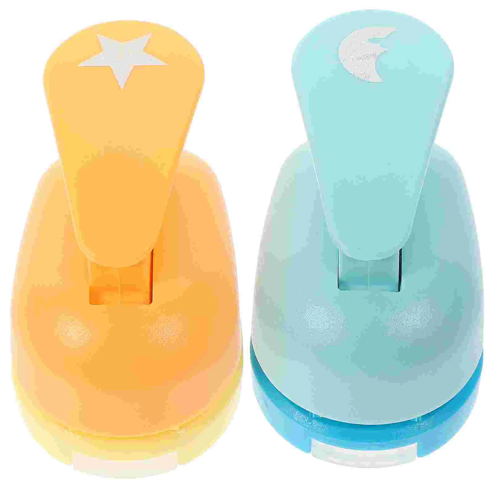 

2 Pcs Shaped Hole Punch Scrapbook Paper Unique Scrapbooking Design Puncher Supplies Craft Punches for Crafts Single Iron Shapes