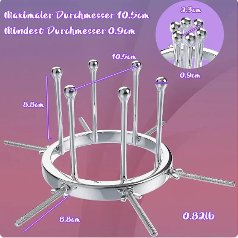 Anal Plug Dilator Vaginal Expander Metal Anal Expander Vaginal Dilator Spreader Huge Speculum Masturbation Plug Fisting Sex Toy Men Women Exotic Anus Accessories