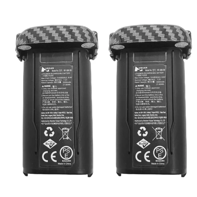 Orignal Hubsan Zino Mini Pro Battery Smart 7.2V 3000mAh LI-PO Refined RC Drone Quadcopter Spare Parts Accessories ZINOMIP-01 - 2black Battery