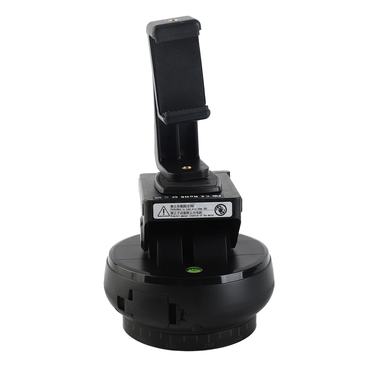 Motorized Pan Tilt Head 360&deg; Rotation 100M Wireless Remote Control 9 Levels Adjustable Panoramic Tripod Head for Photography