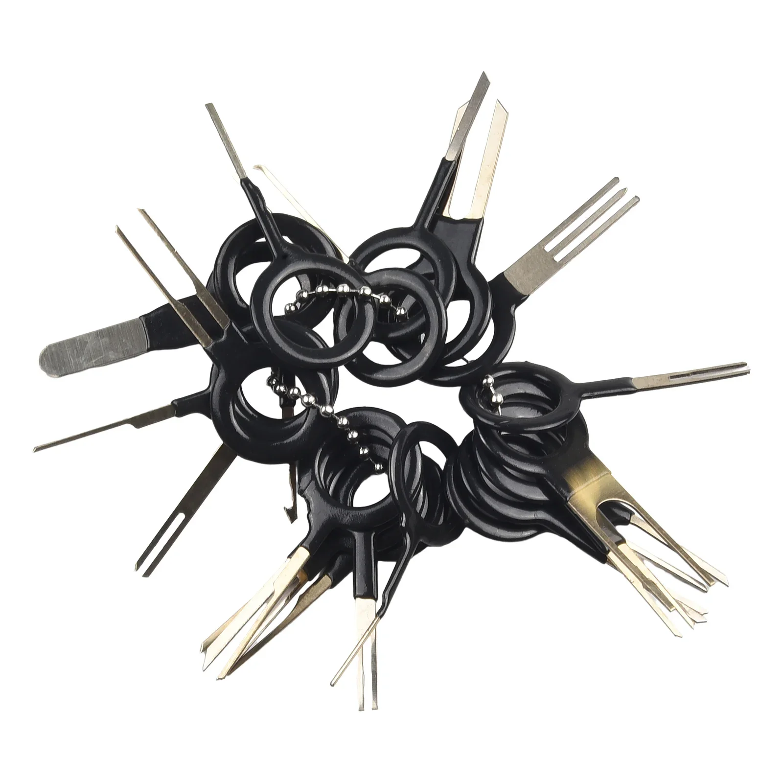 

100Pc Set Universal Terminal Removal Tool Kit Pin Ejector Wire Kit Extractor Auto Terminal Removal Connector Puller Tool