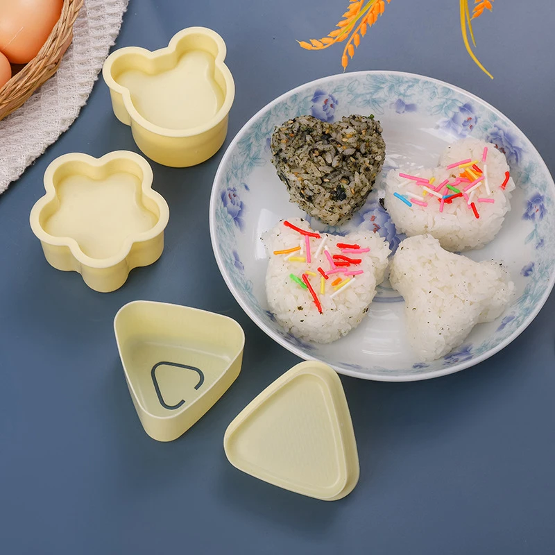 새로운 DIY 스시 몰드 오니기리 밥볼 푸드 프레스 삼각 스시 메이커 몰드 일본식 홈 키친 도시락 액세서리 도구
