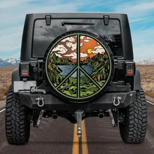 

Peace Sign Spare Tire Cover For Car - Car Accessories, Custom Spare Tire Covers Your Own Personalized Design, Tire Protectors
