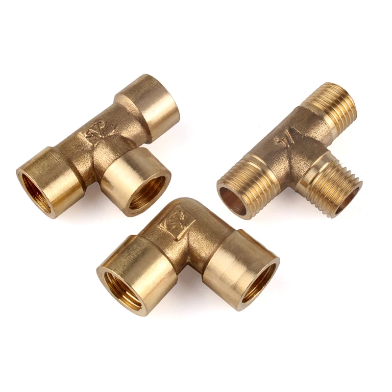 T-shirt Estrusa Raccordo A T In Ottone Maschio 1/4 NPT - Per Olio, Gas, Acqua, Dimensioni 1/2 Pollici Tubo Quadro Ferro - Foto 8