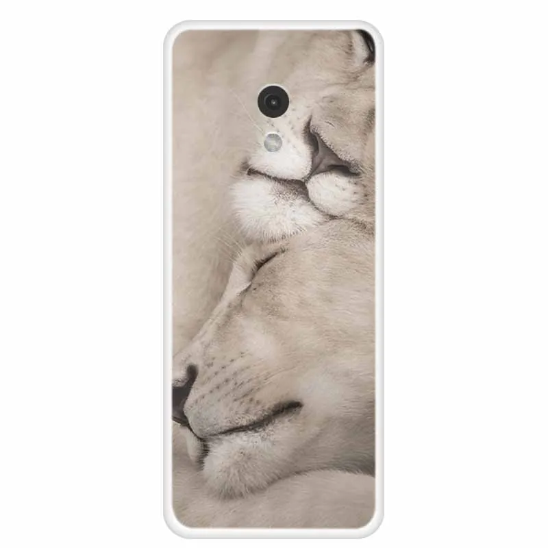 Wolf and Lion Clear TPU Silicone Soft Phone Case - Cute Back Cover