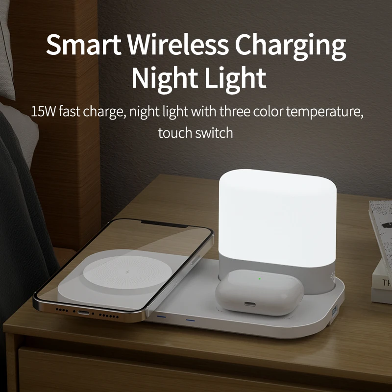 

15W 3 in 1 Wireless Charger Stand Dock For iPhone 13 12 Pro Max Mini Apple iWatch 7 6 SE Airpods Pro Fast Charging SE Samsung S2