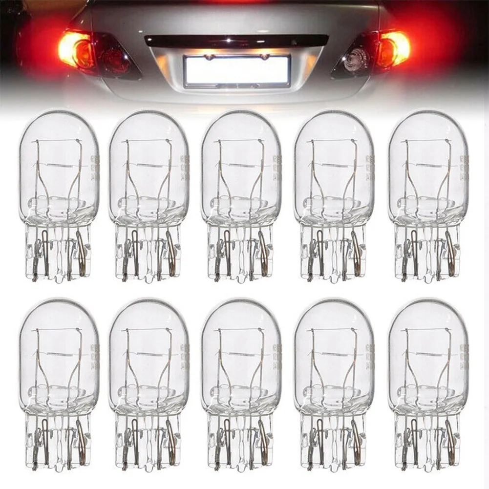 

10pc T20 7443 7440 Signal Light W21/5W Clear Glass DRL Daytime Running Lights Turn Stop Signal Brake Tail Light Bulb Set