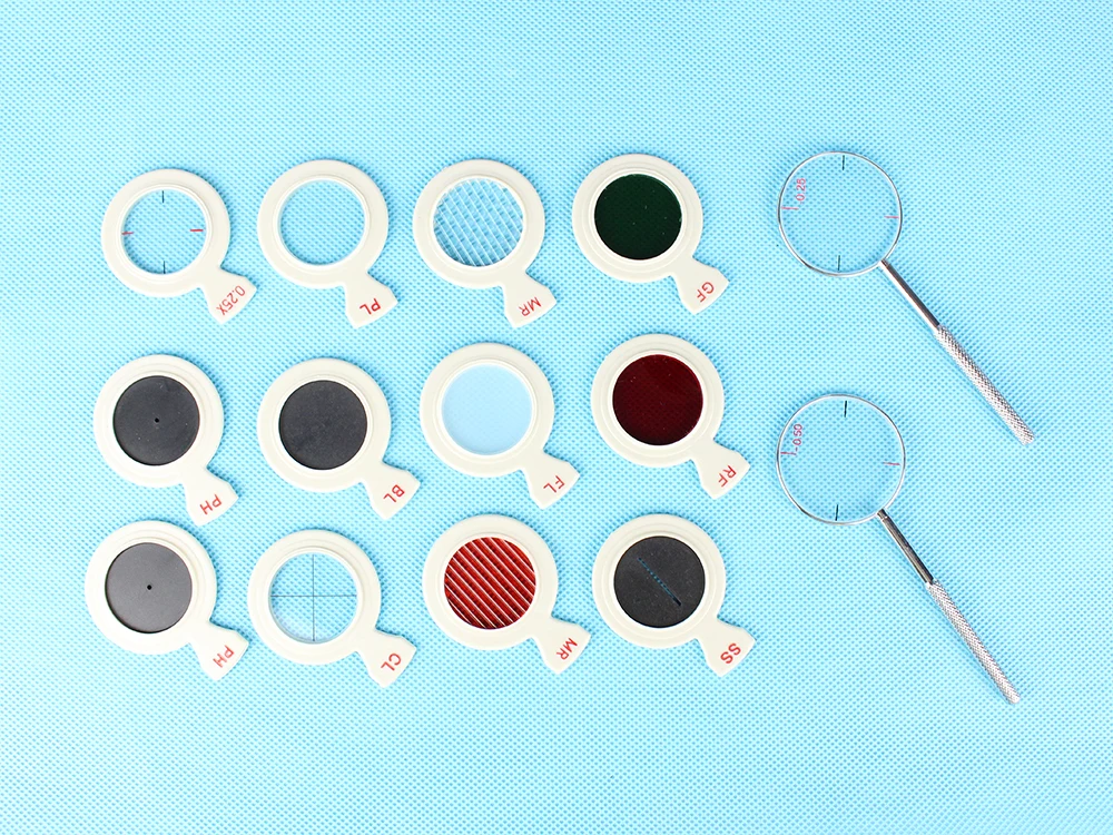 A-Grade 232 Trial lens case Optical trial lens set Plastic rim Leather case High quality