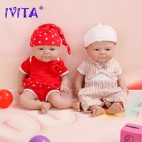 IVITA 100% Full Silicone Reborn Doll Wholesale Realistic Baby Toys Lifelike Newborn Baby DIY Painted Dolls Kit for Children Gift 5
