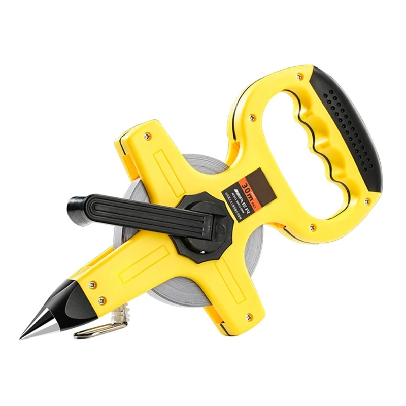 

Fast Back Open Reel Long Tape Measure with Double Coated Clear Scale Tape Comfortable Handle Measuring Tool Durable 85WC