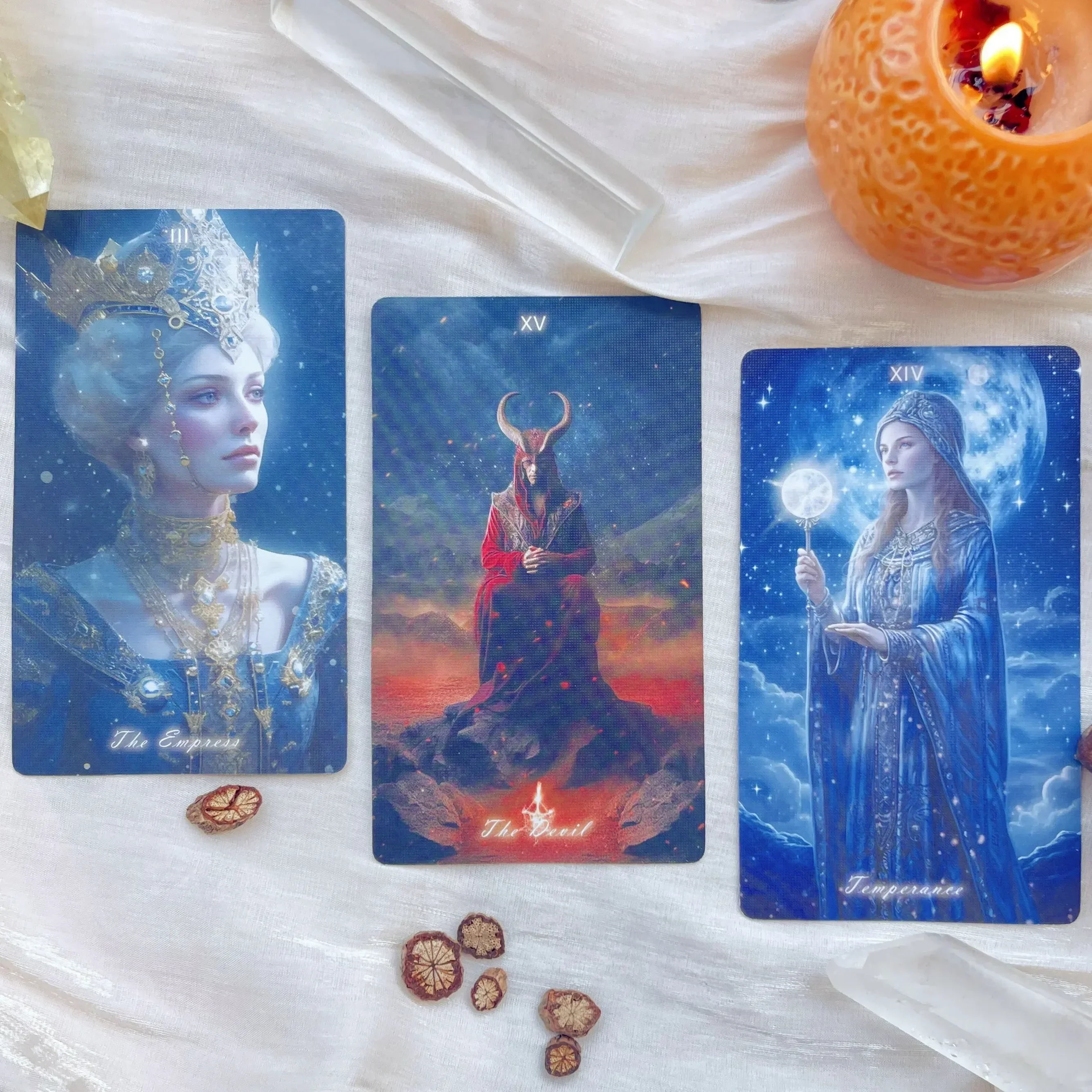 Starry Sky Tarot Set Moon Star Theme Mystic Cards Thick