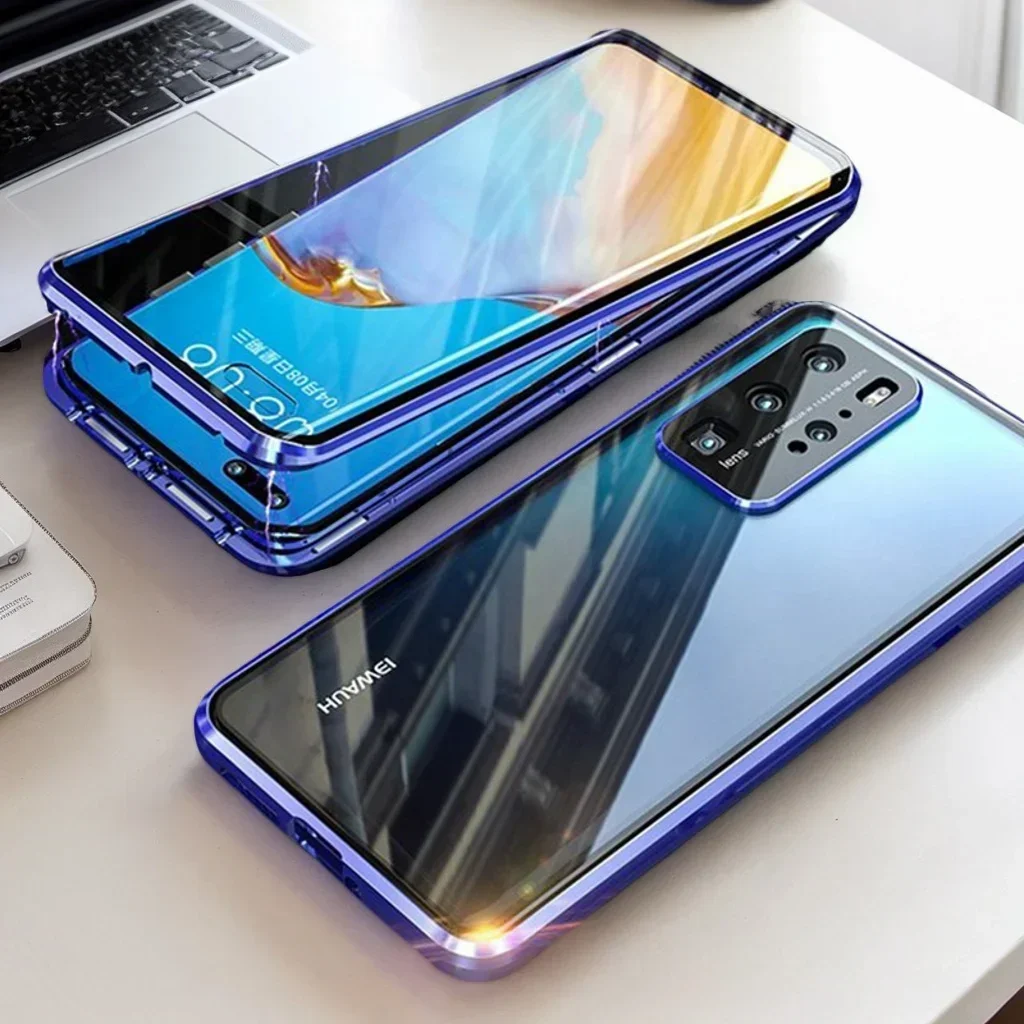 360° Full Protection Double-Sided Magnetic Tempered Glass Phone Case