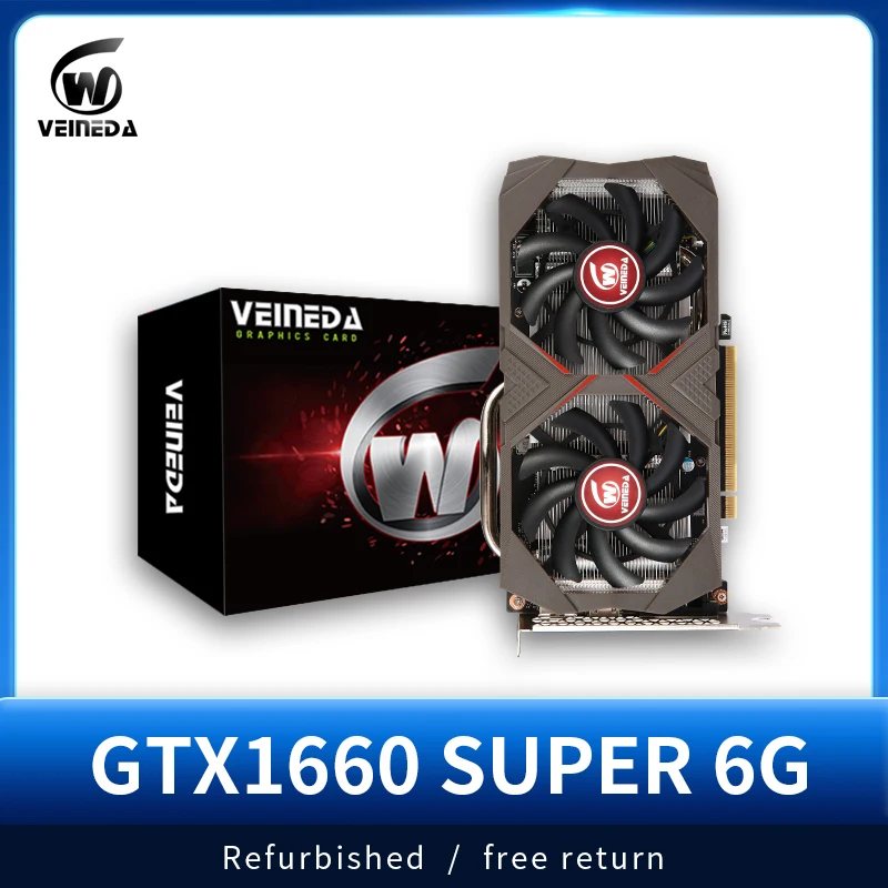 그래픽카드 VEINEDA-GTX 1660 6GB 슈퍼 그래픽 카드, GPU GDDR6 gtx1660 - 티몬