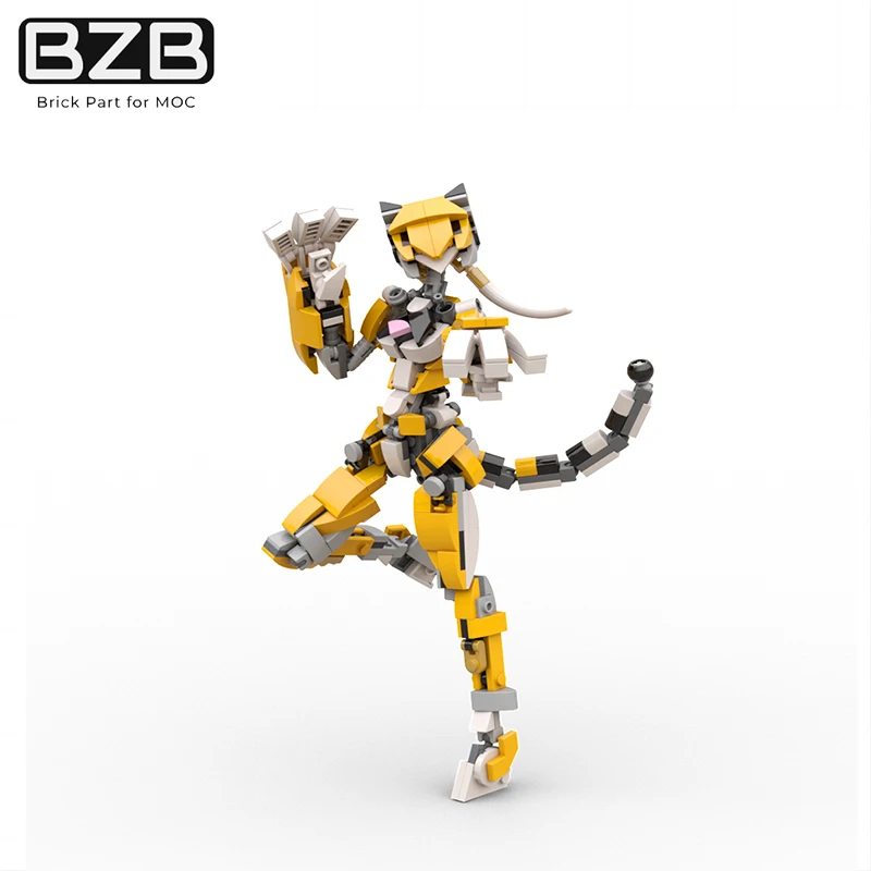 

BZB MOC Кролик Девочка Тигр девочка механический Ангел Серия набор строительных блоков Модель женщина воин девочка кирпич детский подарок на день рождения игрушка