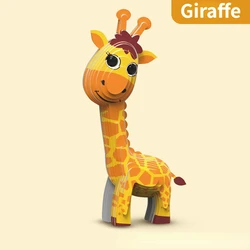 3D Animal Puzzle for Kids - Early Education Toy for Ages 3 - 6 (Giraffe)