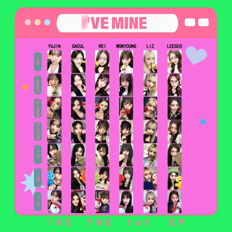 

7 шт./набор, фотооткрытки из фильма «KPOP IVE»