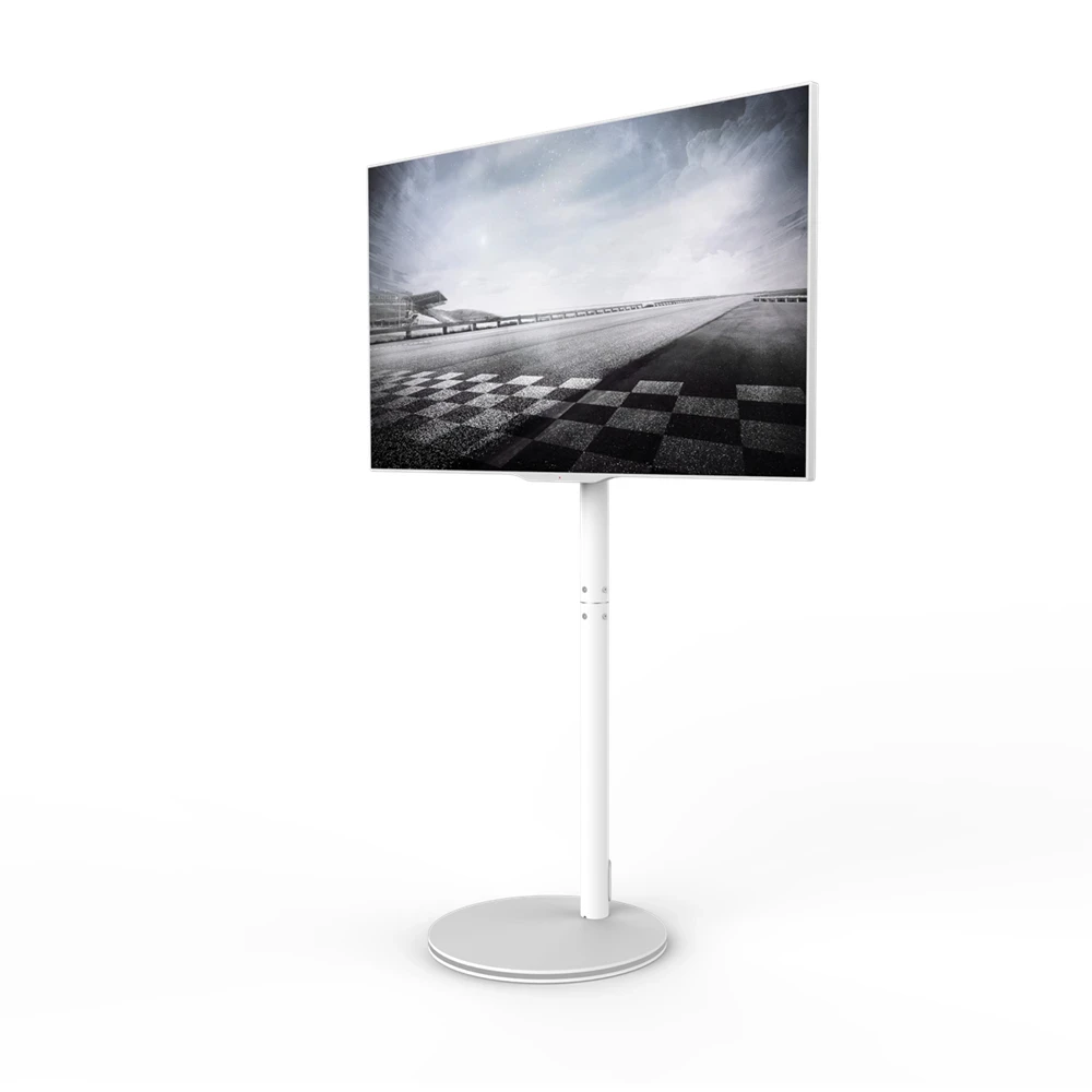 

LED light Elegant Free standing Modern TV Floor Stand for LG 42 inch TV with wheel