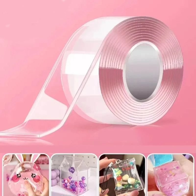 DIY Bubble Blowing Nanos Tape Kits Stress Relief Squeeze Toy Balloon Making Set adhesive tape