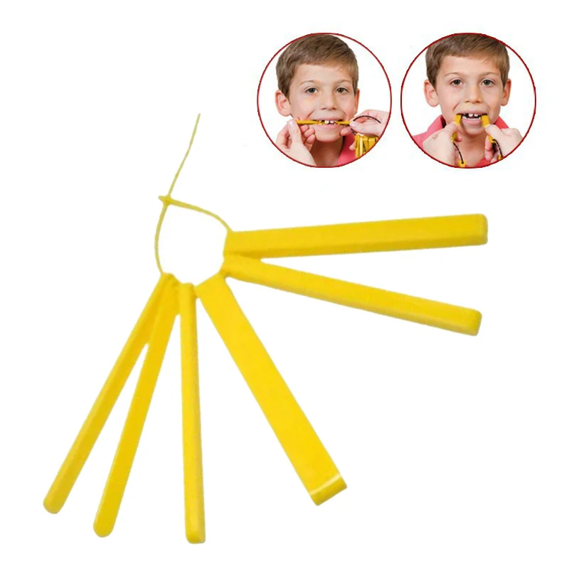 6Pcs/Set Speech Therapy Chewing Teether for Kids Adult Oral Motor Mandible Bite Force Trainer Autism Sensory Speech Therapy speech therapy teeth massager