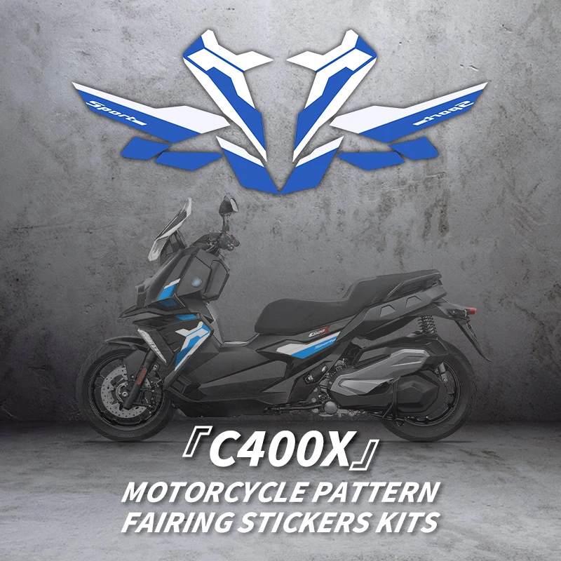 Used For BMW C400X Motorcycle Pattern Printing Protection Stickers Bike Accessories Decoration Refit Decals Fairing Kits shockproof pattern printing stand flip magnetic closure protection pu leather wallet case cover for samsung galaxy s22 ultra 5g magnolia flower