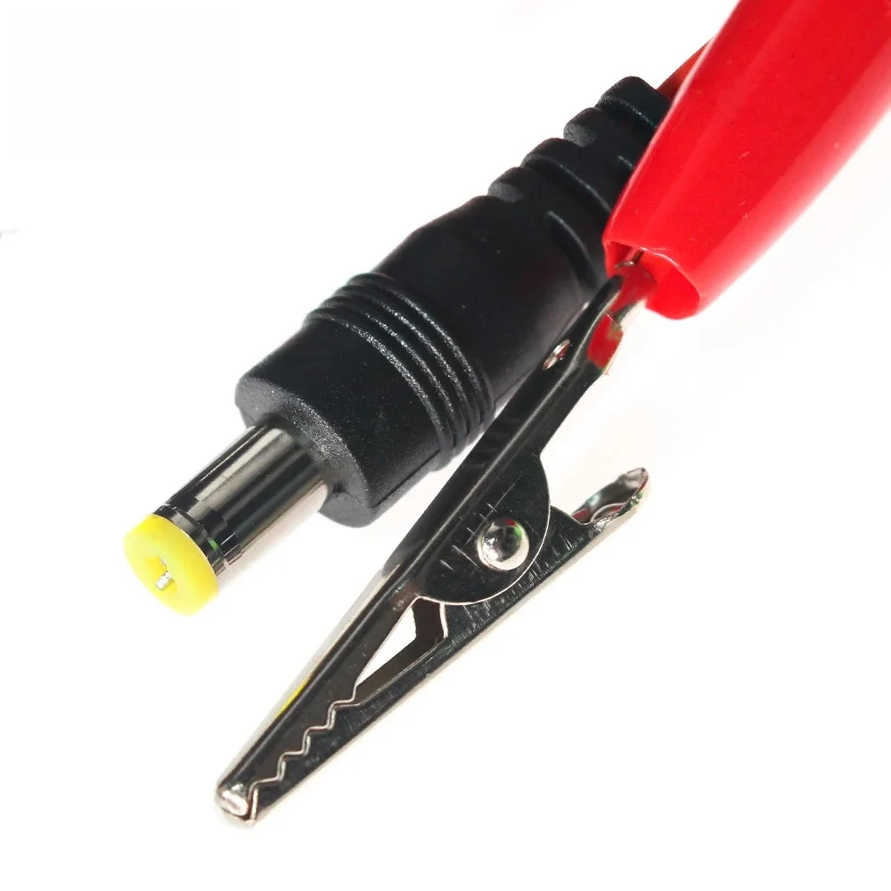 1pcs Alligator Clip Dc Power Plug Male Female Jack Connector Crocodile Clips Male Female Connect Line 0.5M 1M DC 5.5*2.1mm