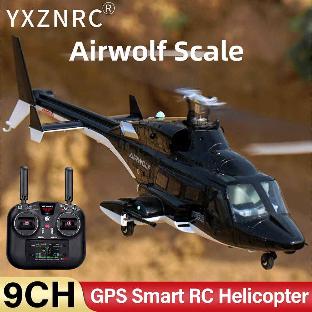 YUXIANG Airwolf RC 헬리콥터 1:34 9CH GPS 브러시리스 광학 흐름 포지셔닝