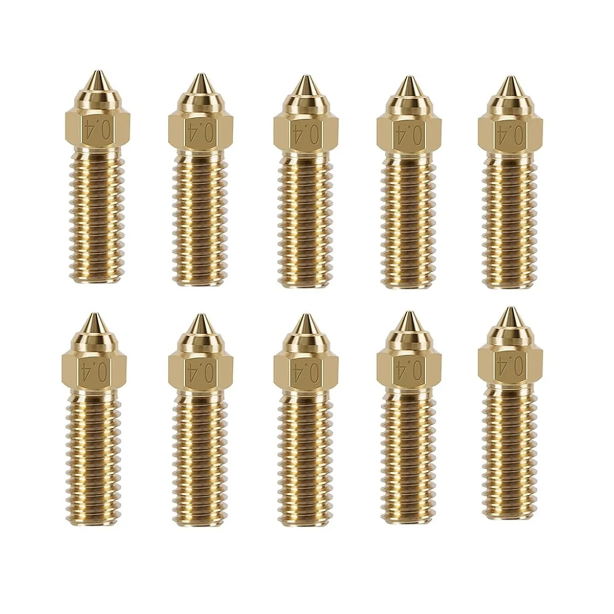 

10 шт K1 Brass комплект сопел, 3D принтер 10 шт High Speed 0,4 мм комплект сопел для K1, K1 Max