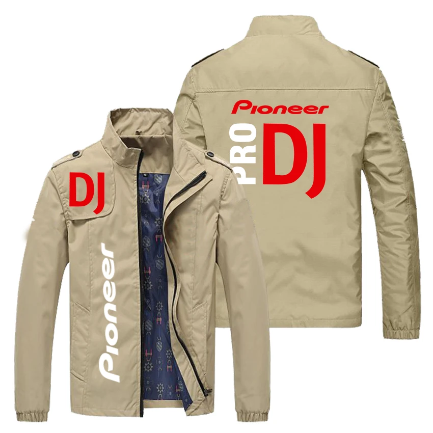 New Casual Spring Autumn Men’s Pioneer Pro Dj Logo Windbreaker Zipper