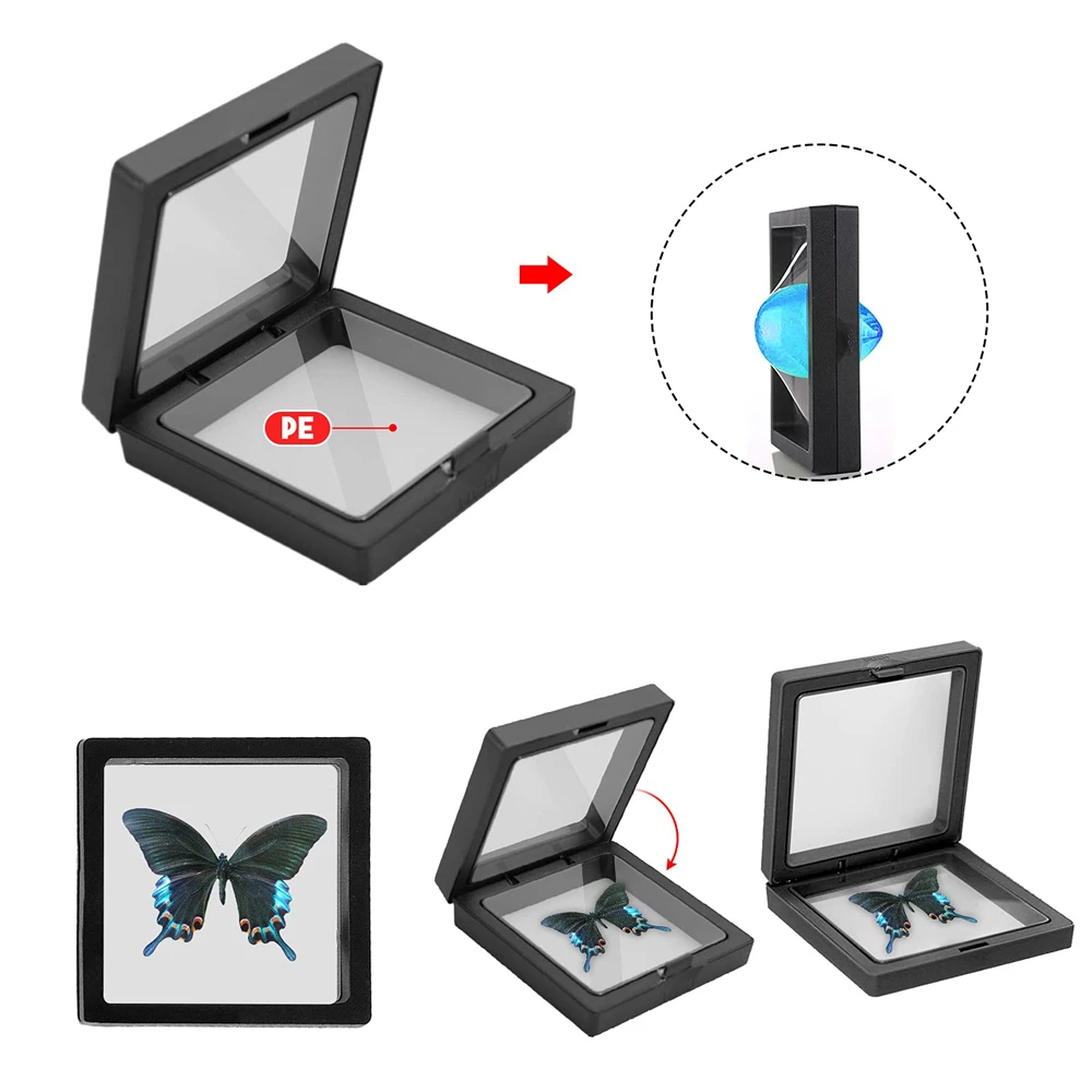 10pcs PE Film Suspension Box Jewelry Rack Transparent Acrylic Hand String Storage Jewelry Display Rack Packaging Storage Box