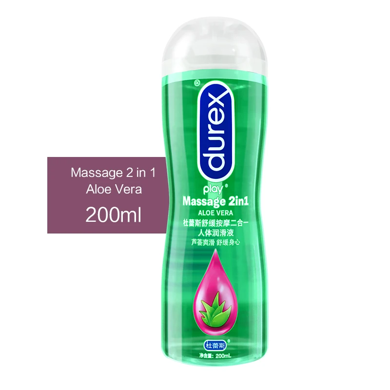 Durex 200ml Aloe Vera Water Based Lubricants Easy To Clean lubricants oil gay anal sex lubricant Vagina massage oil Adult