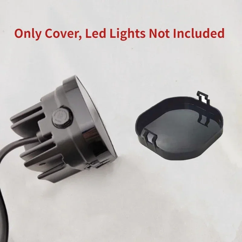 Headlight Cover 3in Led Work Light Cube Cover Dustproof Amber Black Lens Protection For 3inch 40W 72W 80W 96W Pods Fog Driving Lamp