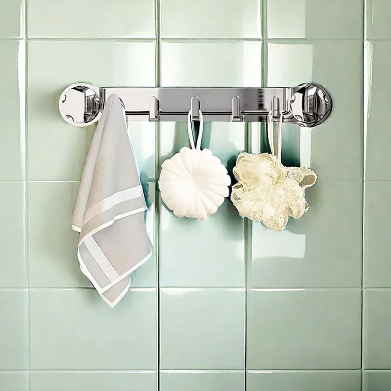 Multifunctional Sucker Hook Towel Rack On Bathroom Wall Hat For Hanging Towels Towel Hat Rack Bathroom Hook