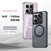 Compatible For Magsafe Clear Hard Case For Xiaomi 14T Pro / 14T Magnetic Wireless Charging Transparent Shell 5