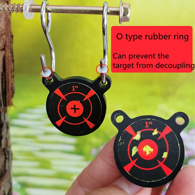 

Bear Target Portable Metal Bullseye Shooting Training Target Aiming Gun/slingshot/bow and Arrow Hunting Training Aid