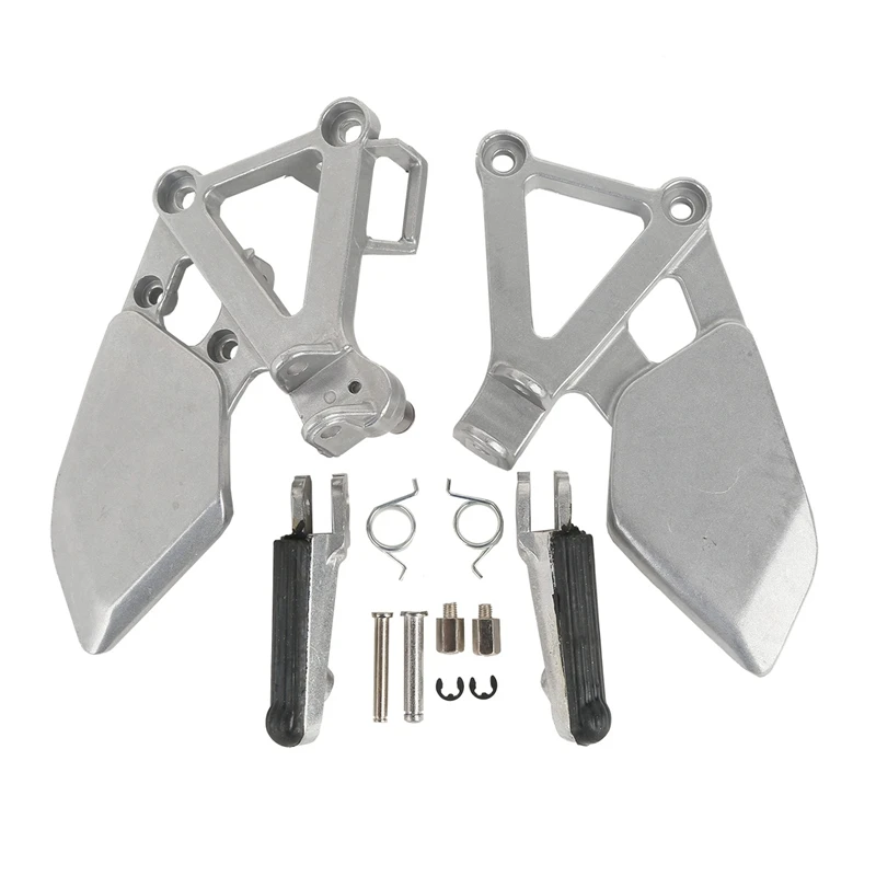 

Motorcycle Front Pedal Footrests Foot pegs Bracket Set Footrest For HONDA CBR250 MC19 1988-1989 New