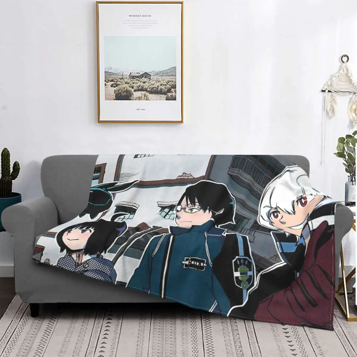

Three Boys World Trigger Blanket Plush Summer Breathable Thin Throw Blankets For Bedding Plush Thin Quilt
