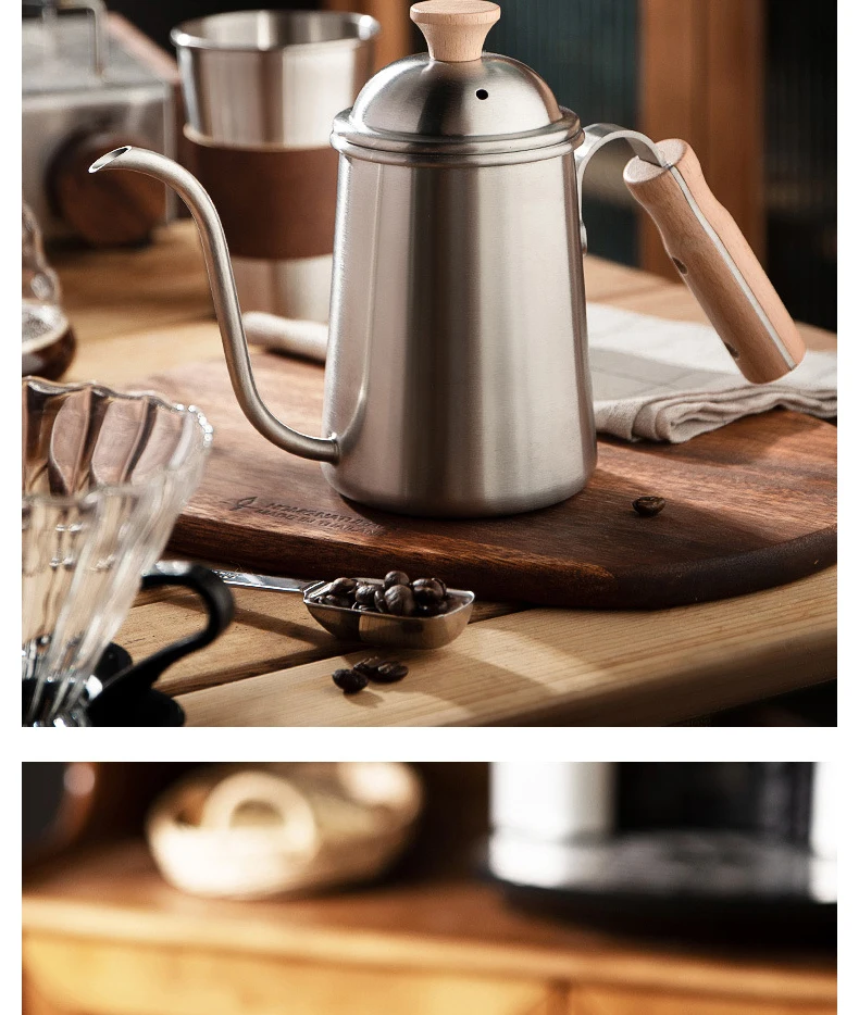 BOUILLOIRE ELECTRIQUE,retro--Bouilloire à café en acier inoxydable avec ...