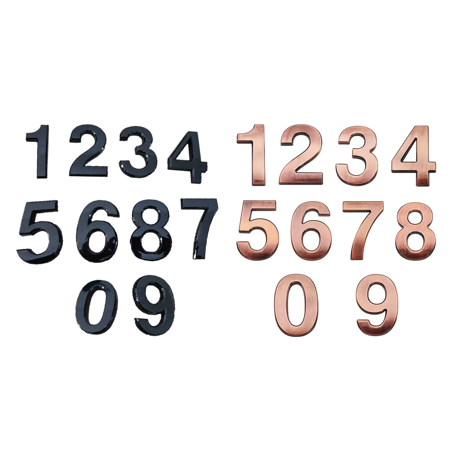 10 PCS 3 Numbers 0-9, Number Stickers Street Address Plaques Numbers for Apartment, Office, Home Outside Signs