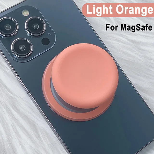 Magnetic Cell Phone Holder with 360° Grip & Silicone Cover