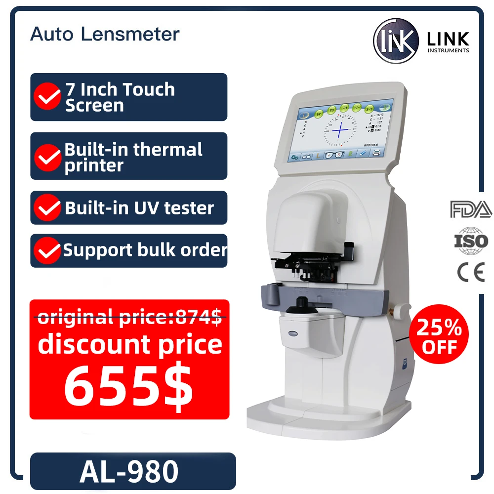 Auto Lensmeter Digital Lensometer Optical Focimeter Automatic Lens