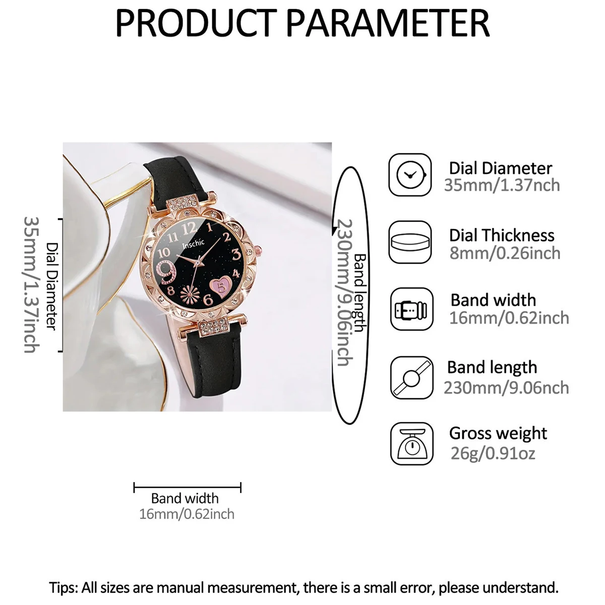 Women Watches 5PCS Set For Women